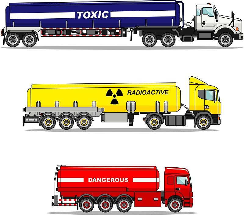 conduite sûre, transport de marchandises dangereuses, sécurité des camions